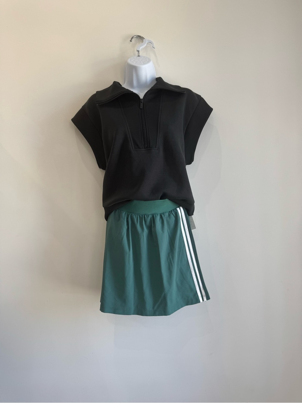 all in motion Green Athletic Skort with White Side Stripes